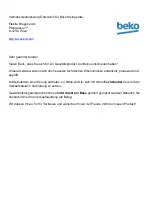 Preview for 16 page of Beko SGA8328D User Manual