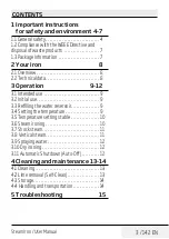 Preview for 3 page of Beko SIM4126B User Manual