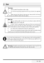 Preview for 19 page of Beko SMM888BX User Manual