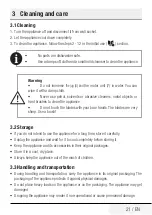 Preview for 21 page of Beko SMM888BX User Manual