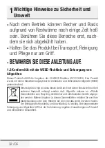 Preview for 32 page of Beko SMM888BX User Manual