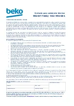 Preview for 51 page of Beko SPA9130B User Manual