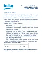 Preview for 52 page of Beko SPA9130B User Manual