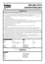 Preview for 103 page of Beko SPA9130B User Manual