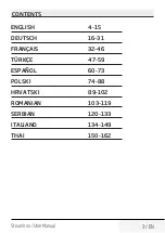 Preview for 3 page of Beko SPM6126R User Manual