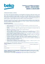 Preview for 69 page of Beko STM 4116 B User Manual