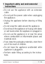 Preview for 11 page of Beko STM 6120 W User Manual