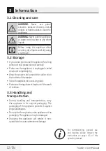 Preview for 12 page of Beko TAM 6201 I User Manual