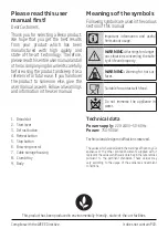 Preview for 6 page of Beko TAM 8202 W User Manual