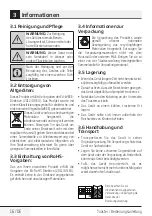 Preview for 16 page of Beko TAM4311W User Manual