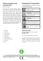 Preview for 6 page of Beko TAM7211A User Manual