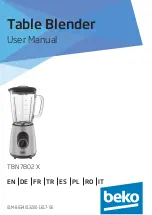 Beko TBN 7802 X User Manual preview