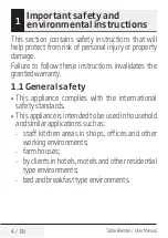 Preview for 4 page of Beko TBN5400 User Manual