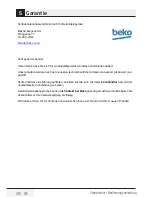 Preview for 20 page of Beko TBN7602W User Manual