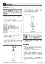 Предварительный просмотр 23 страницы Beko TBP 7354 X User Manual