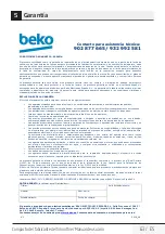 Предварительный просмотр 63 страницы Beko TBP 7354 X User Manual