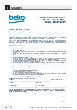 Предварительный просмотр 64 страницы Beko TBP 7354 X User Manual