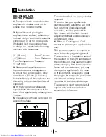 Preview for 8 page of Beko TFF 546APS Installation, Operating And Maintenance Instructions