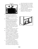 Preview for 9 page of Beko UFC524W Installation, Operating And Maintanance Instructions