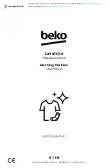 Beko UWX91236AD-IT User Manual предпросмотр