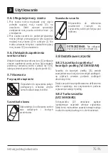 Предварительный просмотр 75 страницы Beko VCC34801AR User Manual