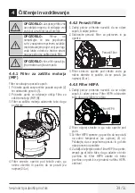 Preview for 39 page of Beko VCM 71605 AP User Manual