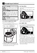 Preview for 48 page of Beko VCM 71605 AP User Manual