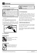 Preview for 109 page of Beko VCM 71605 AP User Manual