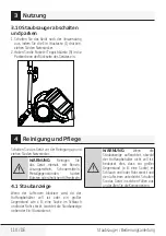 Preview for 110 page of Beko VCM 71605 AP User Manual