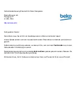 Preview for 114 page of Beko VCM 71605 AP User Manual