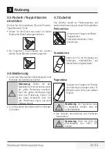 Preview for 19 page of Beko VCO32801AR User Manual