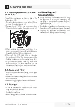 Preview for 11 page of Beko VCO32818WR User Manual