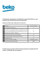 Preview for 16 page of Beko VCS 50700 CW User Manual