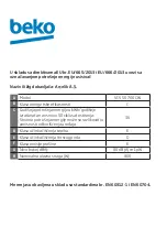 Preview for 44 page of Beko VCS 50700 CW User Manual