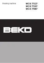 Preview for 1 page of Beko WCB 77087 User Manual