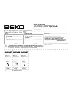 Preview for 52 page of Beko WKD 24500 TS User Manual