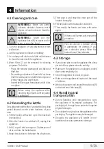 Preview for 9 page of Beko WKM 6226 I User Manual