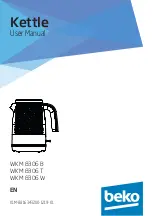 Beko WKM 8306 B User Manual preview