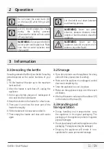 Preview for 11 page of Beko WKM4321B User Manual