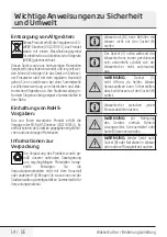 Preview for 14 page of Beko WKM4321W User Manual