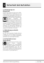 Preview for 13 page of Beko WKM7222I User Manual