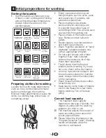 Preview for 12 page of Beko WM 5120 S Installation & Operating Instructions And Washing Guidance