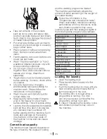 Preview for 14 page of Beko WM 6110 W Installation & Operating Instructions And Washing Guidance