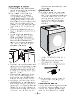 Preview for 10 page of Beko WM7120W Installation & Operating Instructions And Washing Guidance