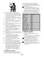 Preview for 14 page of Beko WM7120W Installation & Operating Instructions And Washing Guidance