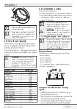 Preview for 17 page of Beko WM74165W User Manual