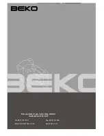 Предварительный просмотр 20 страницы Beko WMA 510 S Installation & Operating Instructions Manual