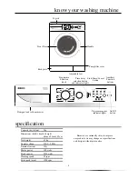 Предварительный просмотр 5 страницы Beko WMA 520 S Installation & Operating Instructions Manual