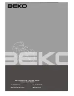 Preview for 20 page of Beko WMA 520 S Installation & Operating Instructions Manual