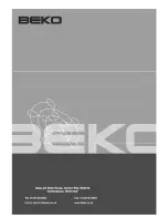 Предварительный просмотр 20 страницы Beko WMA 610 S Manual